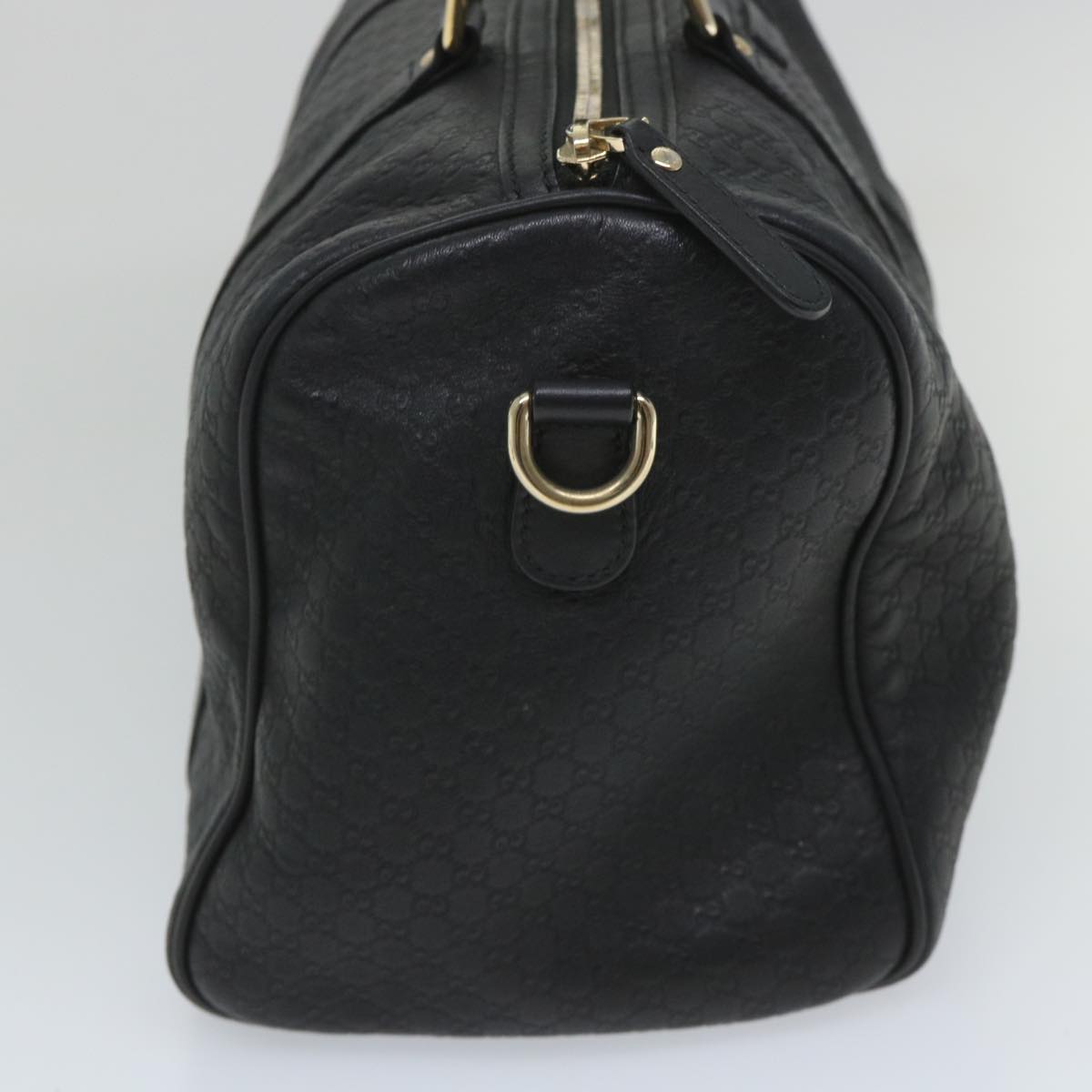GUCCI Micro GG Canvas Boston Bag 2way Black 449646 57837