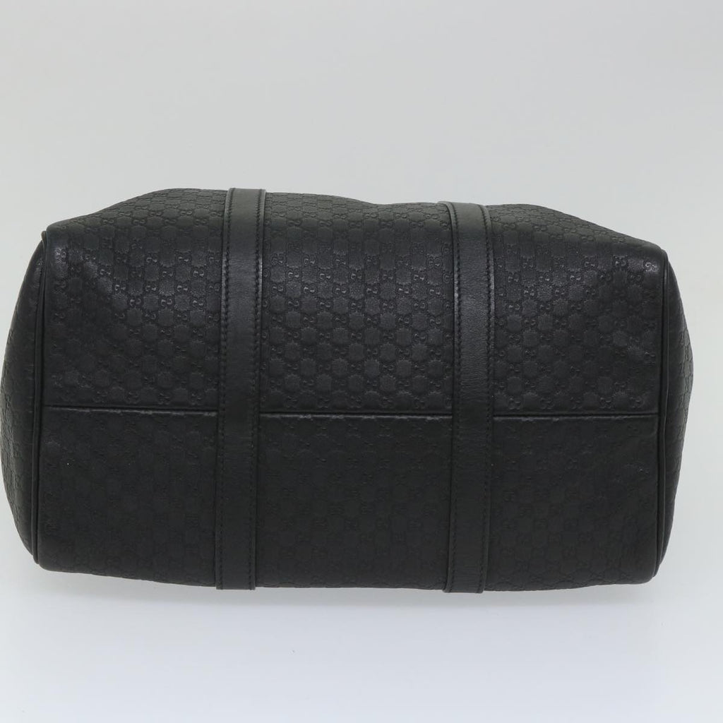 GUCCI Micro GG Canvas Boston Bag 2way Black 449646 57837