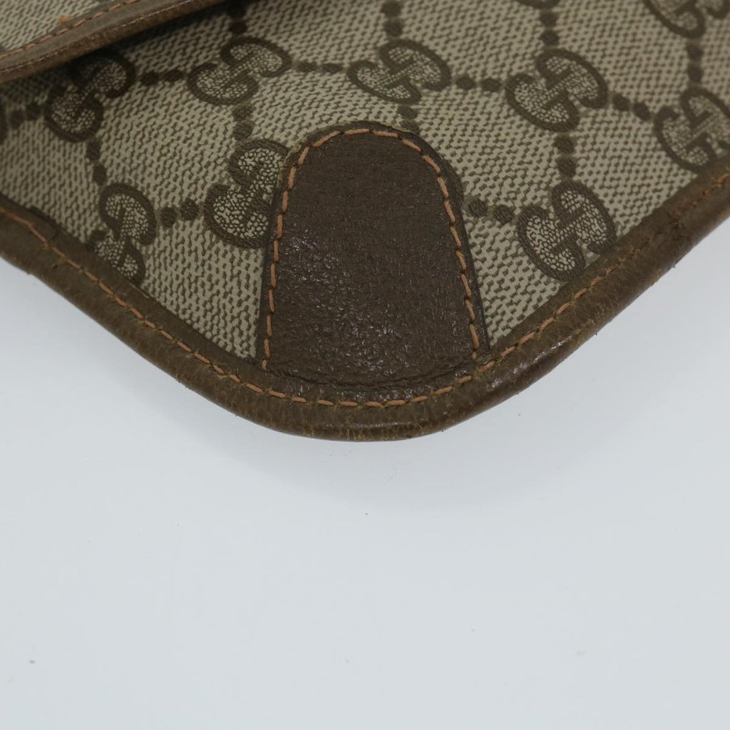 GUCCI GG Supreme Web Sherry Line Pouch Beige Red Green 89 01 021 57892