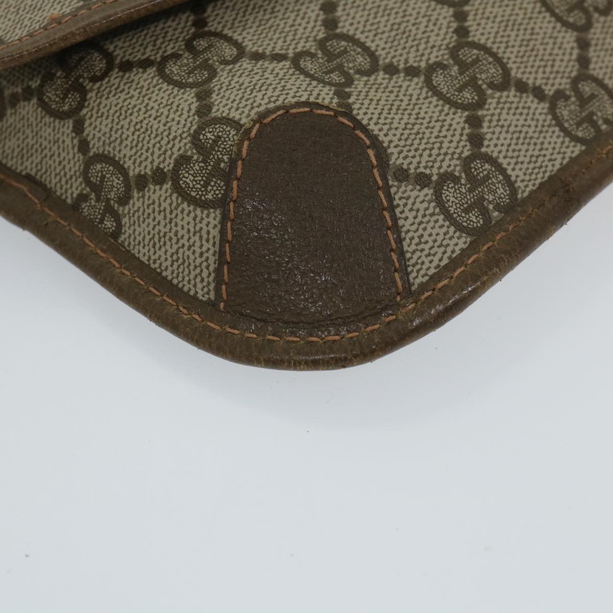 GUCCI GG Supreme Web Sherry Line Pouch Beige Red Green 89 01 021 57892