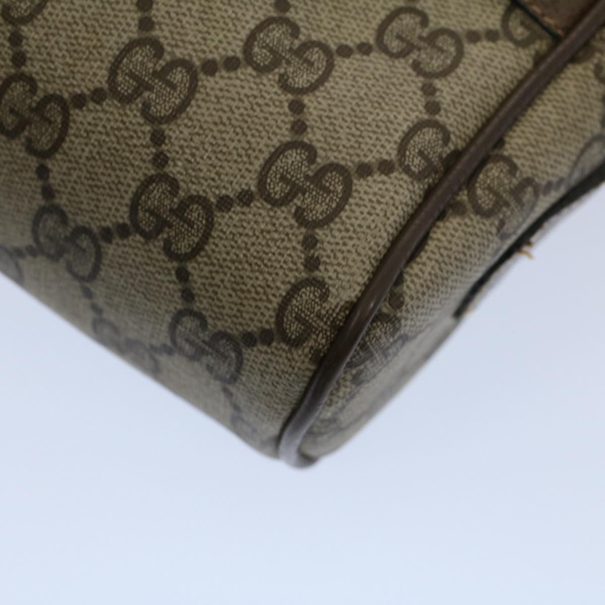 GUCCI GG Supreme Web Sherry Line Shoulder Bag Beige Red 68 02 004 57916