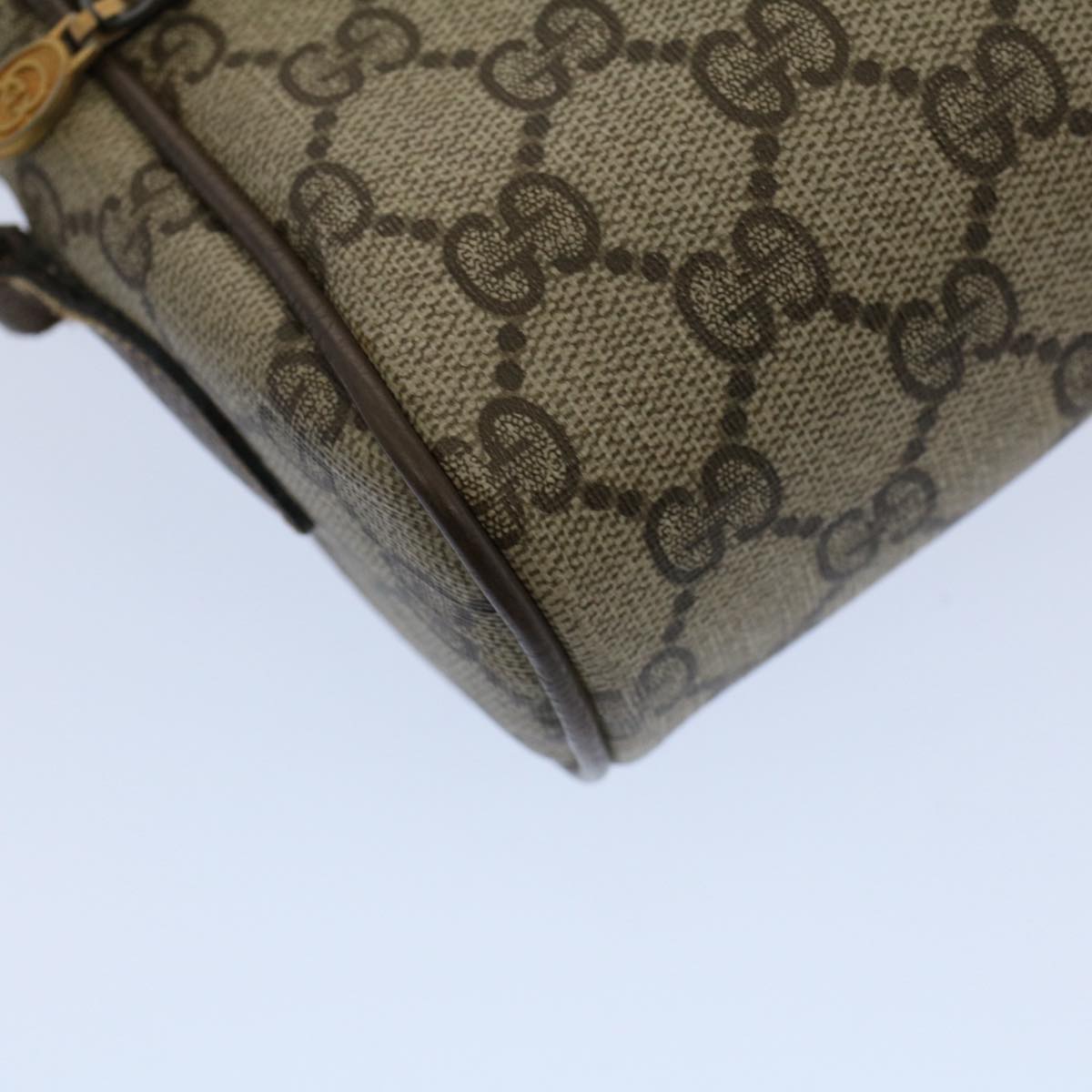 GUCCI GG Supreme Web Sherry Line Shoulder Bag Beige Red 68 02 004 57916