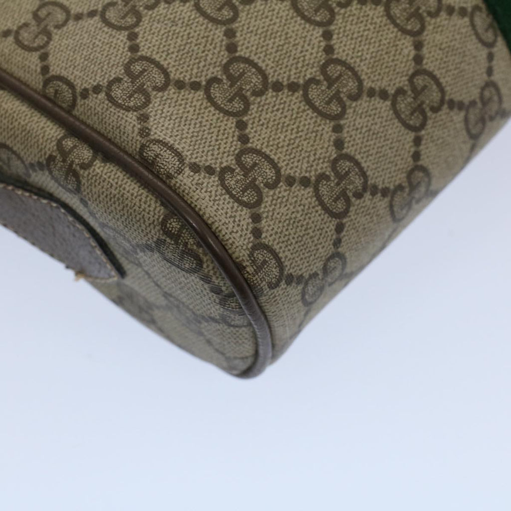 GUCCI GG Supreme Web Sherry Line Shoulder Bag Beige Red 68 02 004 57916
