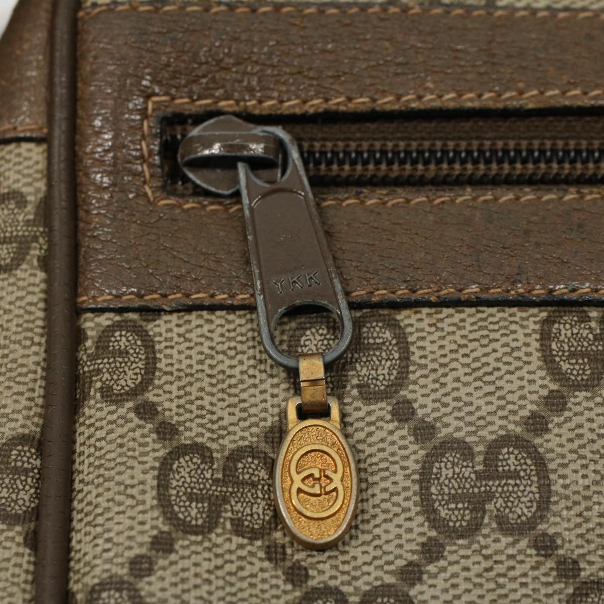 GUCCI GG Supreme Web Sherry Line Shoulder Bag Beige Red 68 02 004 57916