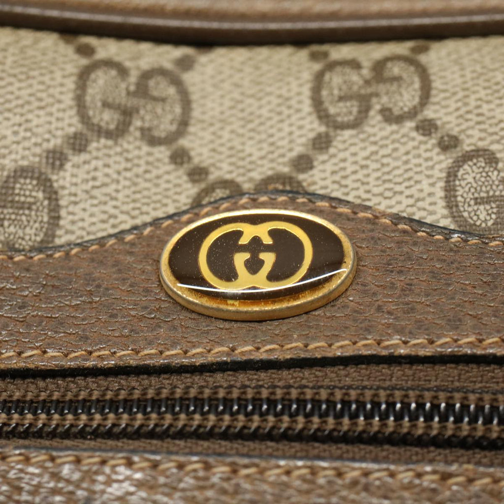 GUCCI GG Supreme Web Sherry Line Shoulder Bag Beige Red 68 02 004 57916