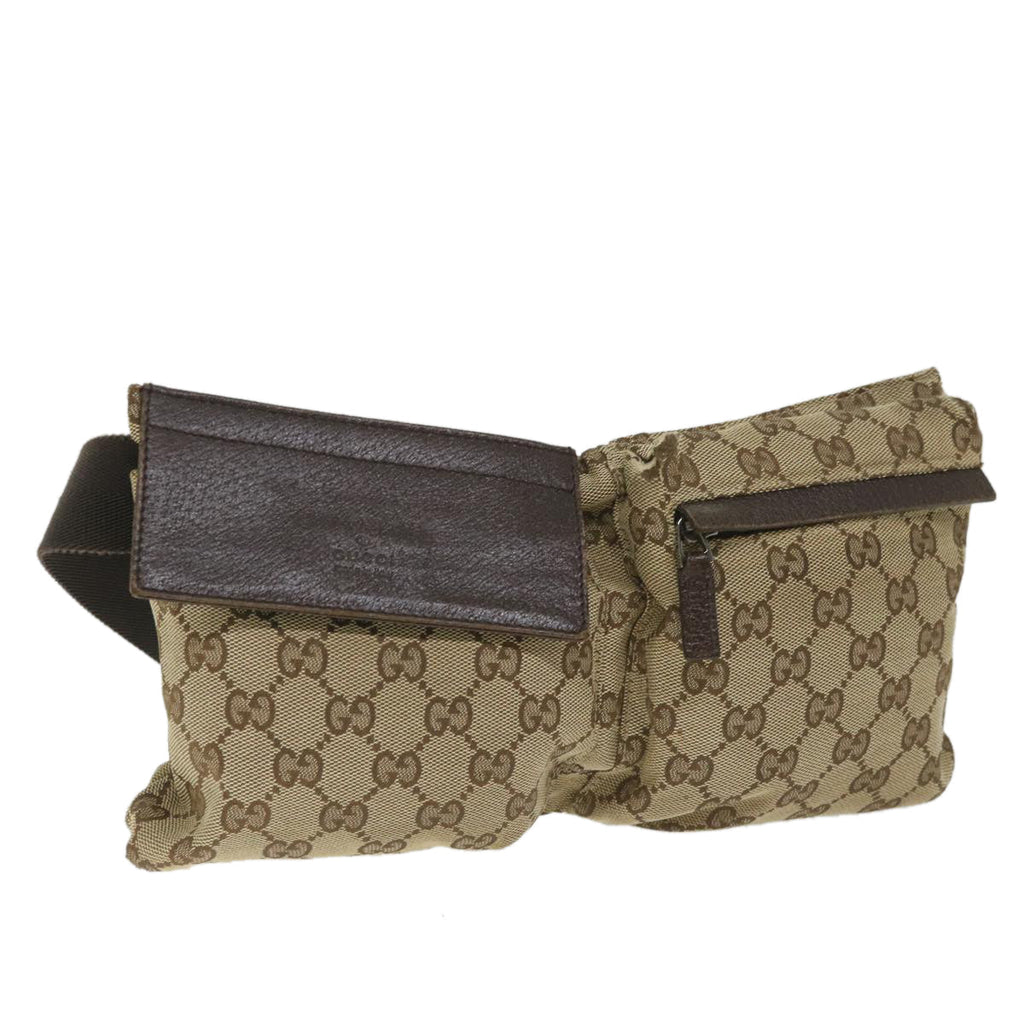 GUCCI GG Canvas Waist bag Beige 28566 57917