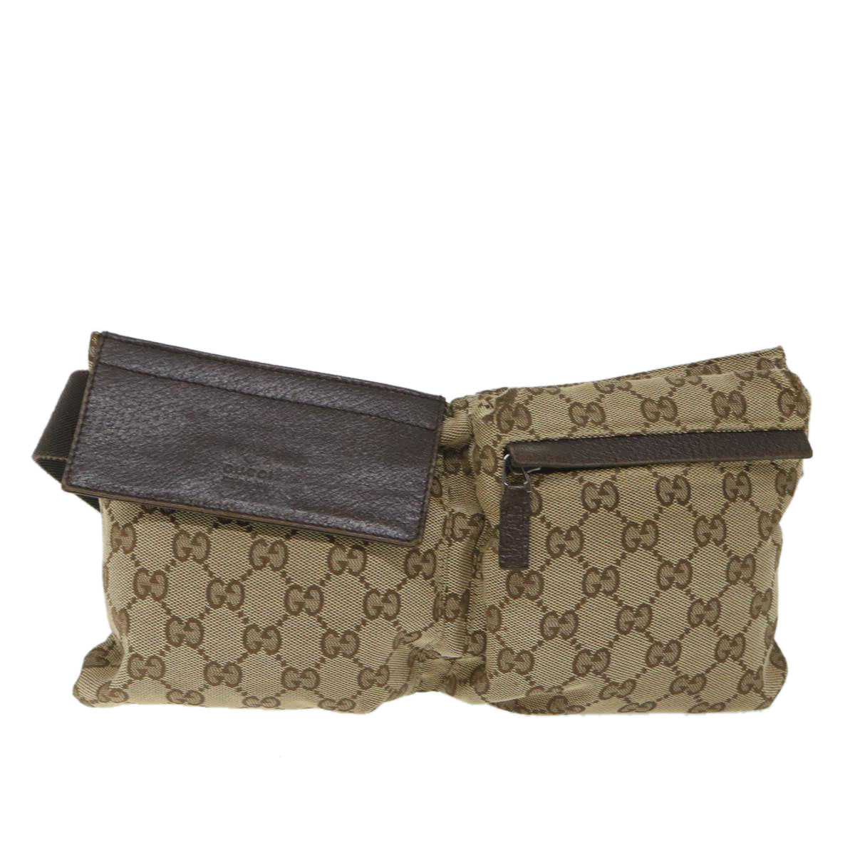 GUCCI GG Canvas Waist bag Beige 28566 57917