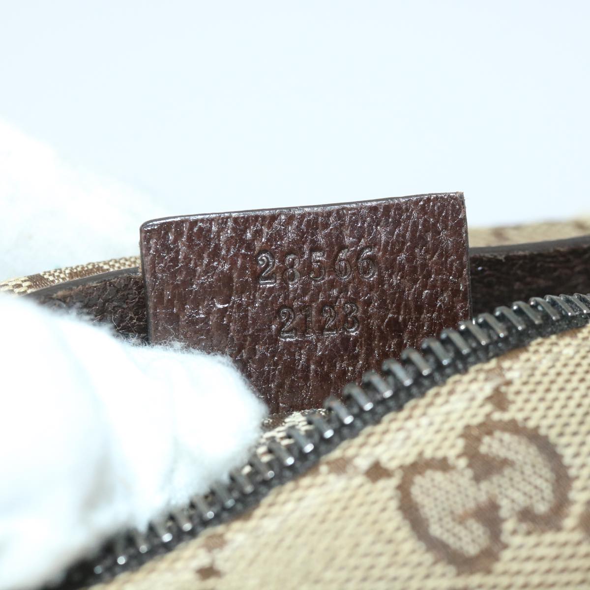 GUCCI GG Canvas Waist bag Beige 28566 57917