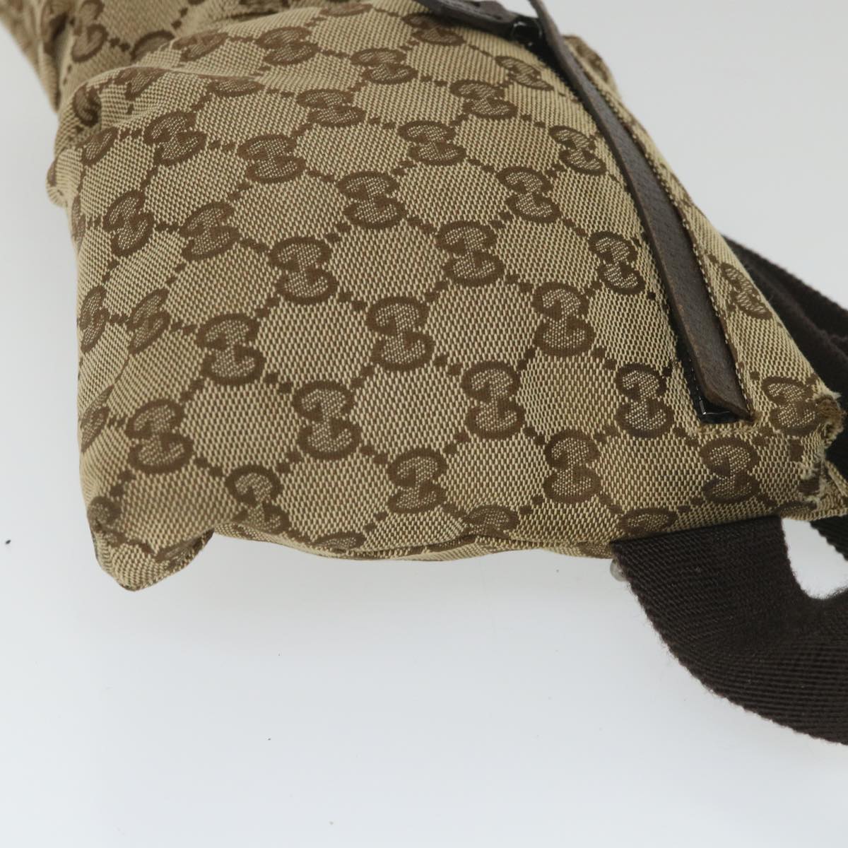 GUCCI GG Canvas Waist bag Beige 28566 57917