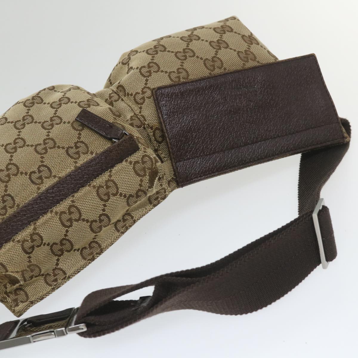 GUCCI GG Canvas Waist bag Beige 28566 57917