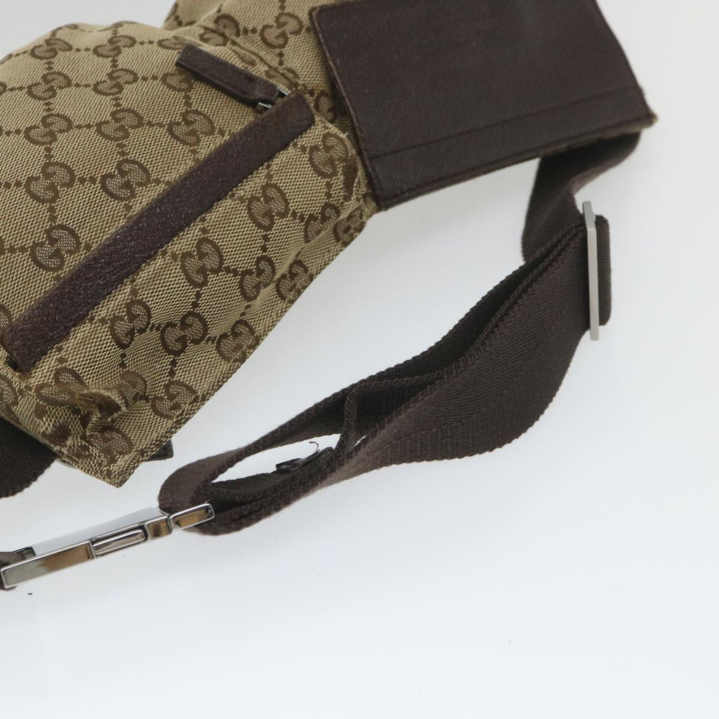 GUCCI GG Canvas Waist bag Beige 28566 57917