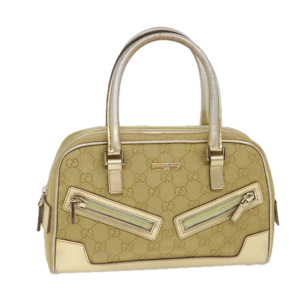 GUCCI GG Canvas Hand Bag Gold 000 0852 2123 57933