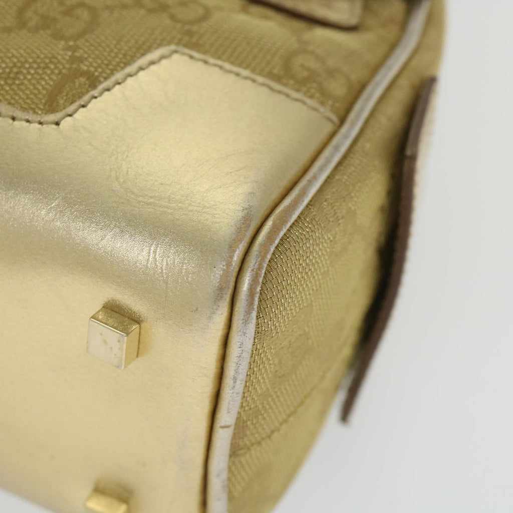 GUCCI GG Canvas Hand Bag Gold 000 0852 2123 57933