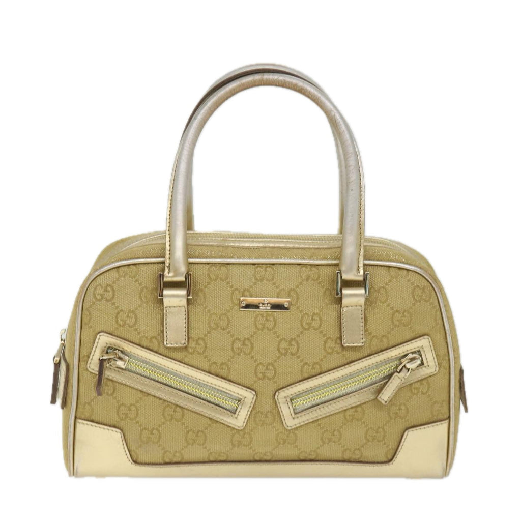 GUCCI GG Canvas Hand Bag Gold 000 0852 2123 57933
