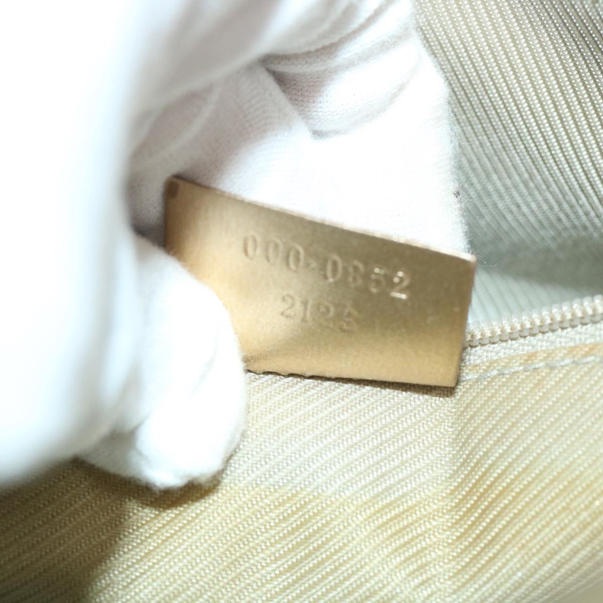 GUCCI GG Canvas Hand Bag Gold 000 0852 2123 57933