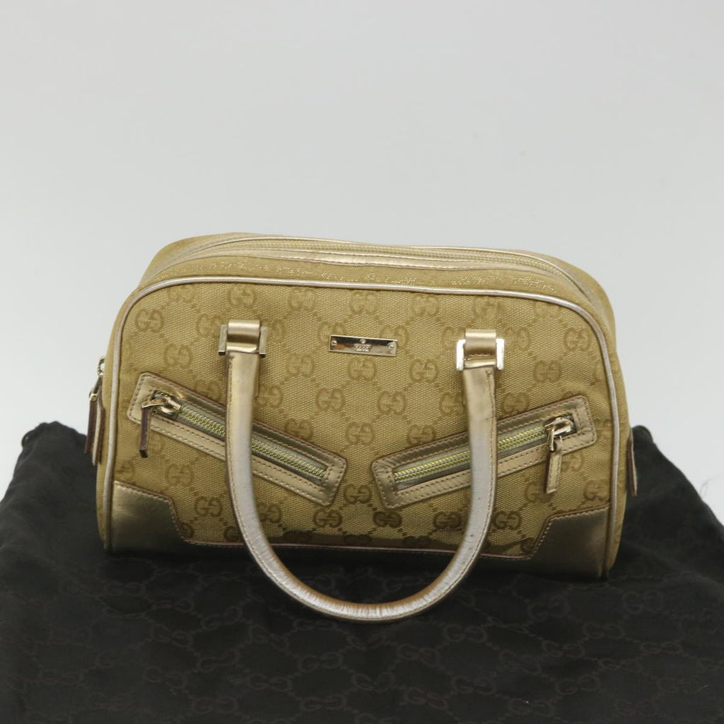 GUCCI GG Canvas Hand Bag Gold 000 0852 2123 57933