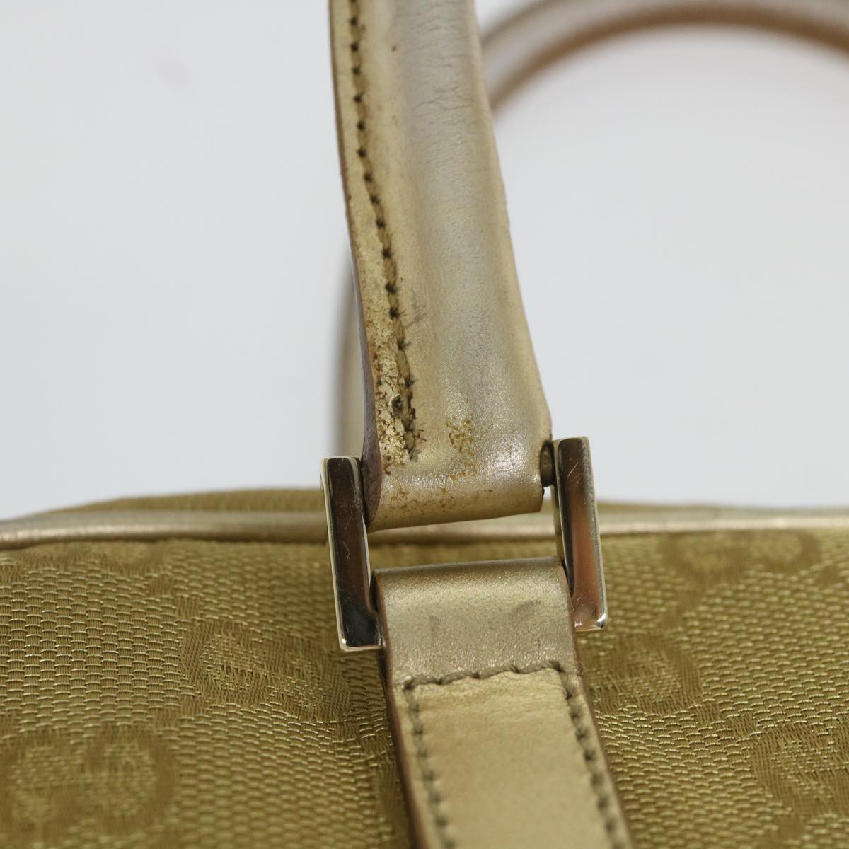GUCCI GG Canvas Hand Bag Gold 000 0852 2123 57933