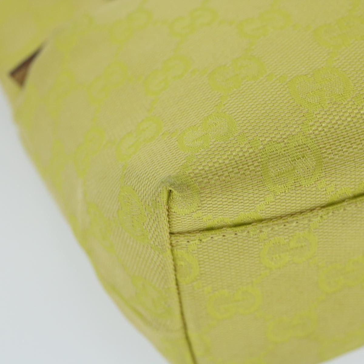GUCCI GG Canvas Hand Bag Yellow 002 1079 001998 57934