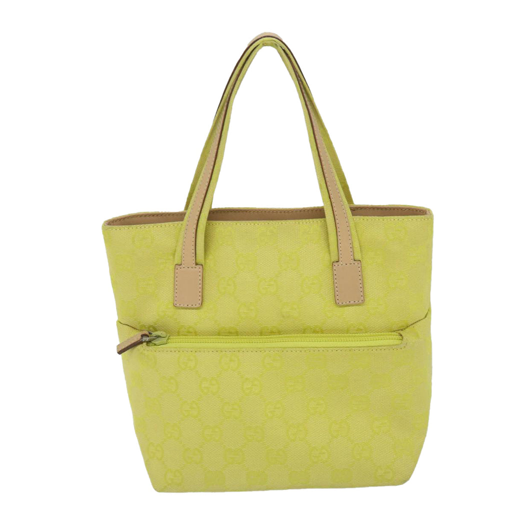 GUCCI GG Canvas Hand Bag Yellow 002 1079 001998 57934