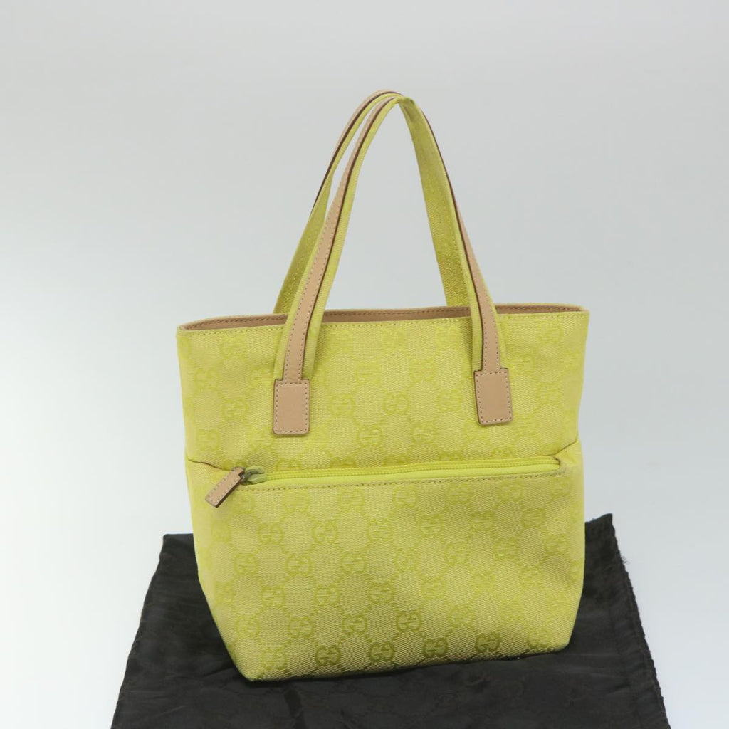 GUCCI GG Canvas Hand Bag Yellow 002 1079 001998 57934