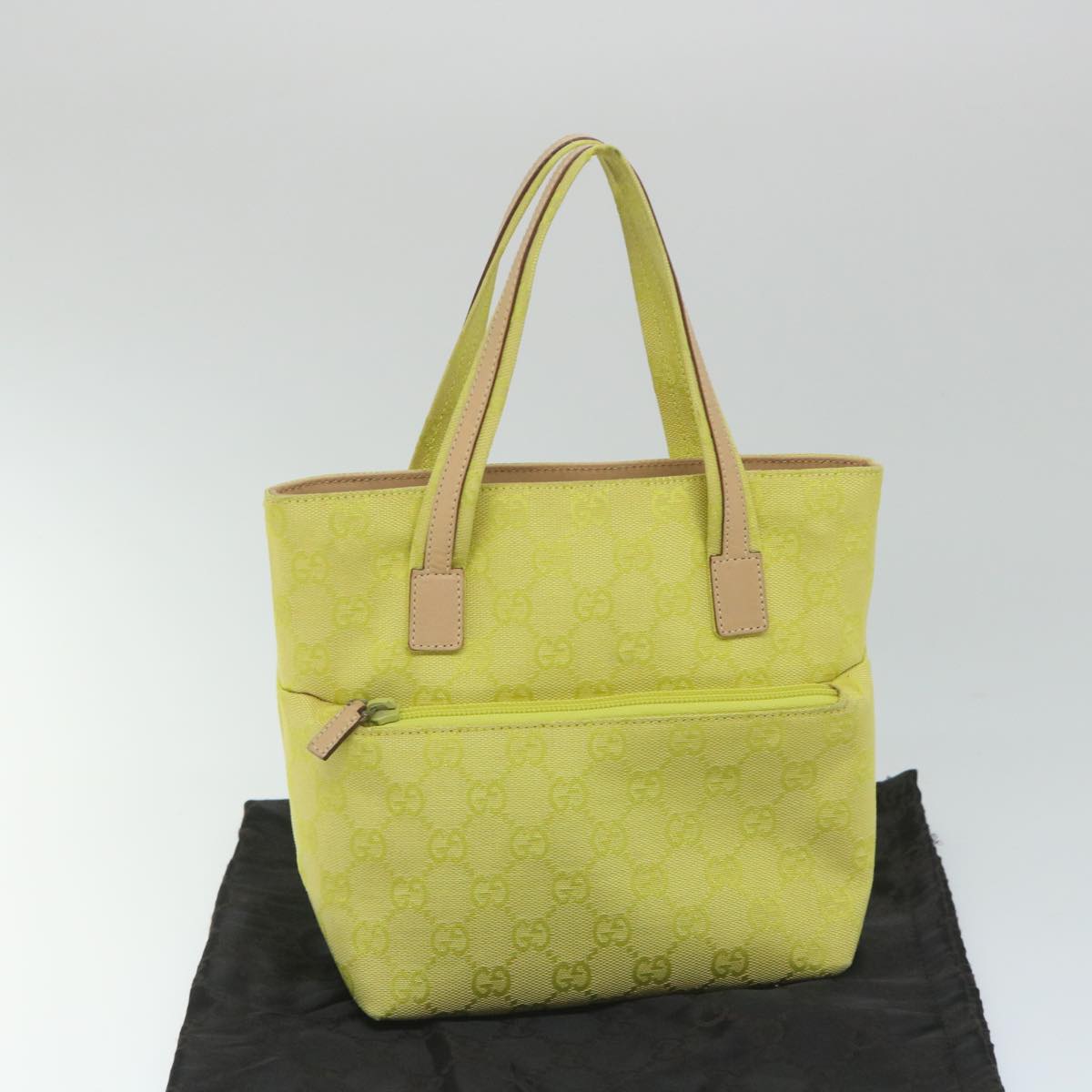 GUCCI GG Canvas Hand Bag Yellow 002 1079 001998 57934