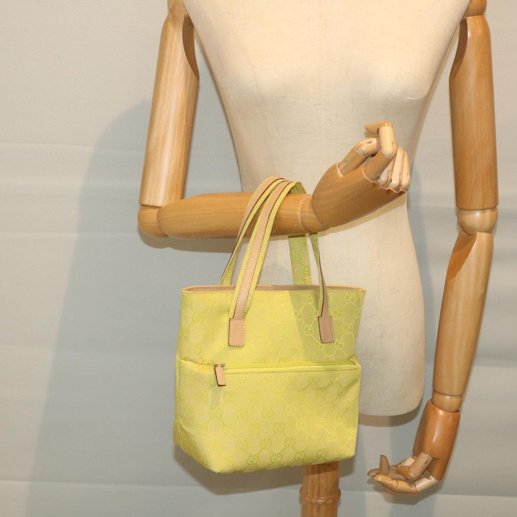 GUCCI GG Canvas Hand Bag Yellow 002 1079 001998 57934