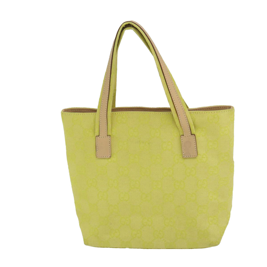 GUCCI GG Canvas Hand Bag Yellow 002 1079 001998 57934