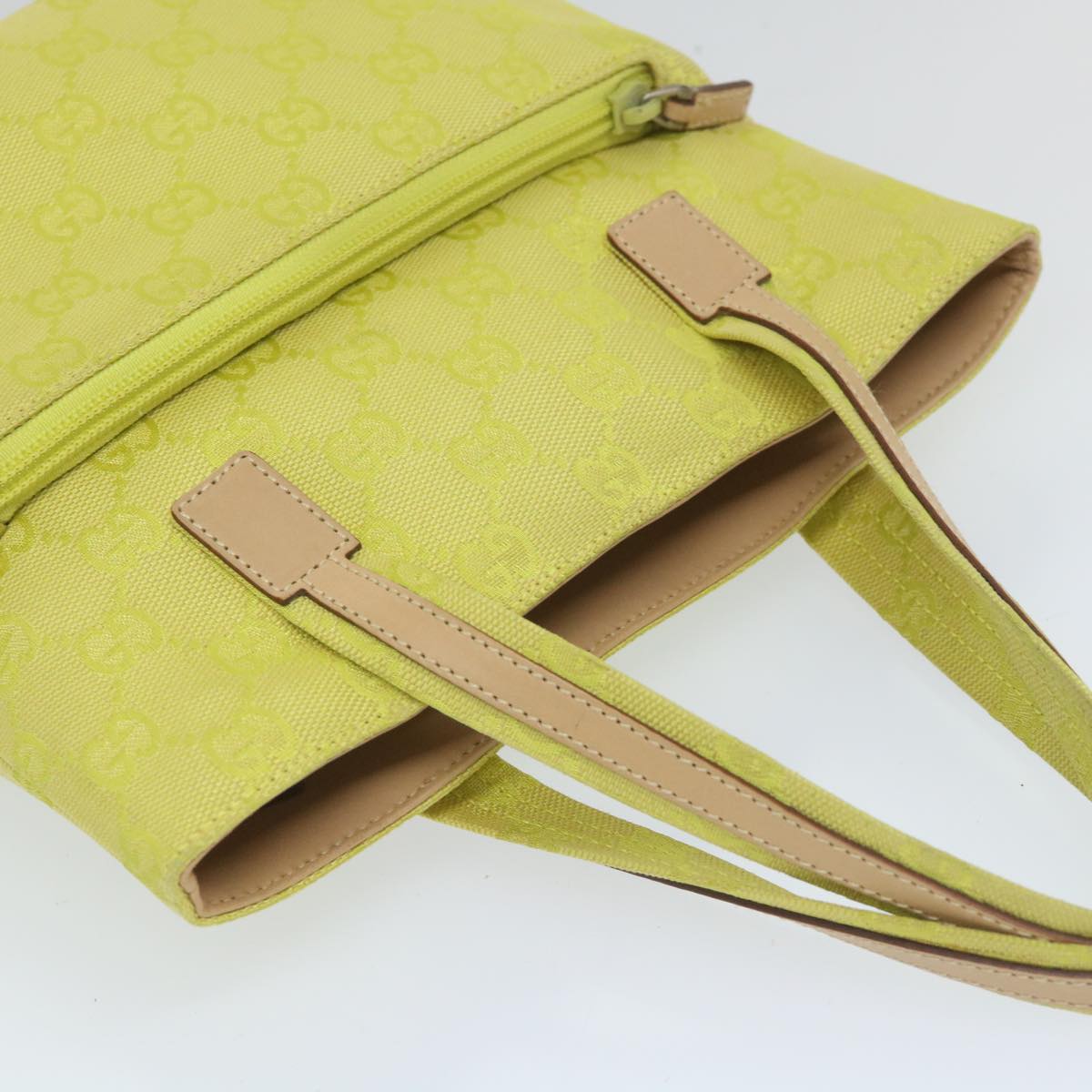 GUCCI GG Canvas Hand Bag Yellow 002 1079 001998 57934