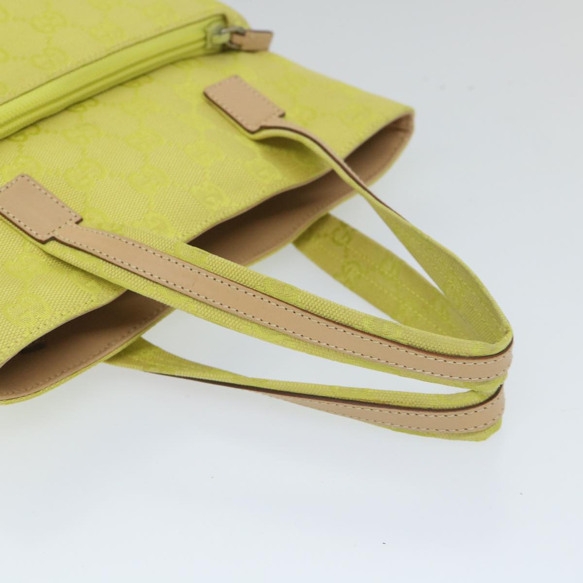 GUCCI GG Canvas Hand Bag Yellow 002 1079 001998 57934