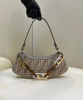 FI OÃ¢â‚¬â„¢Lock Swing Dove Gray Tapestry Fabric Bag For Woman 32cm/12in