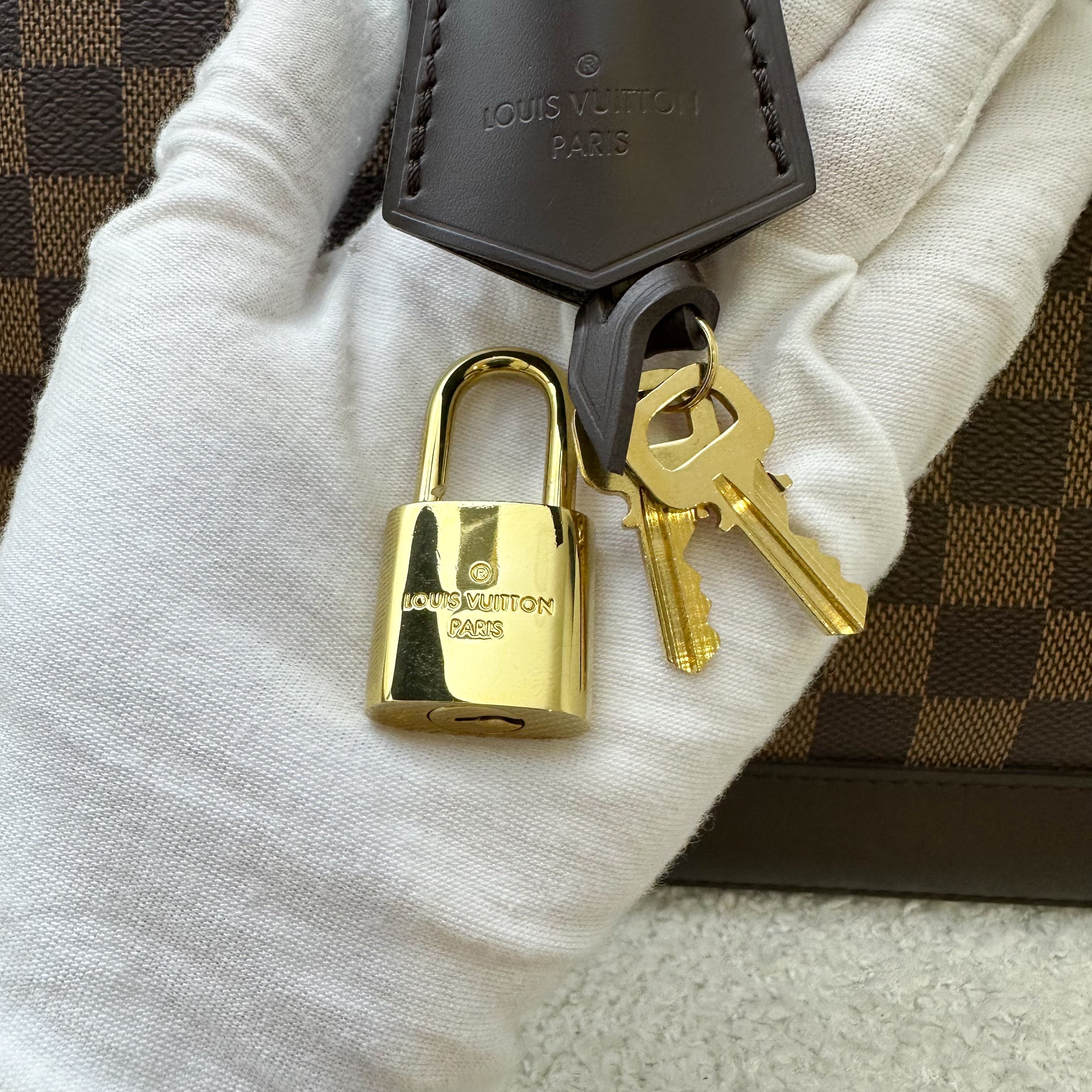 LV Alma PM in Damier Ebene Canvas and GHW