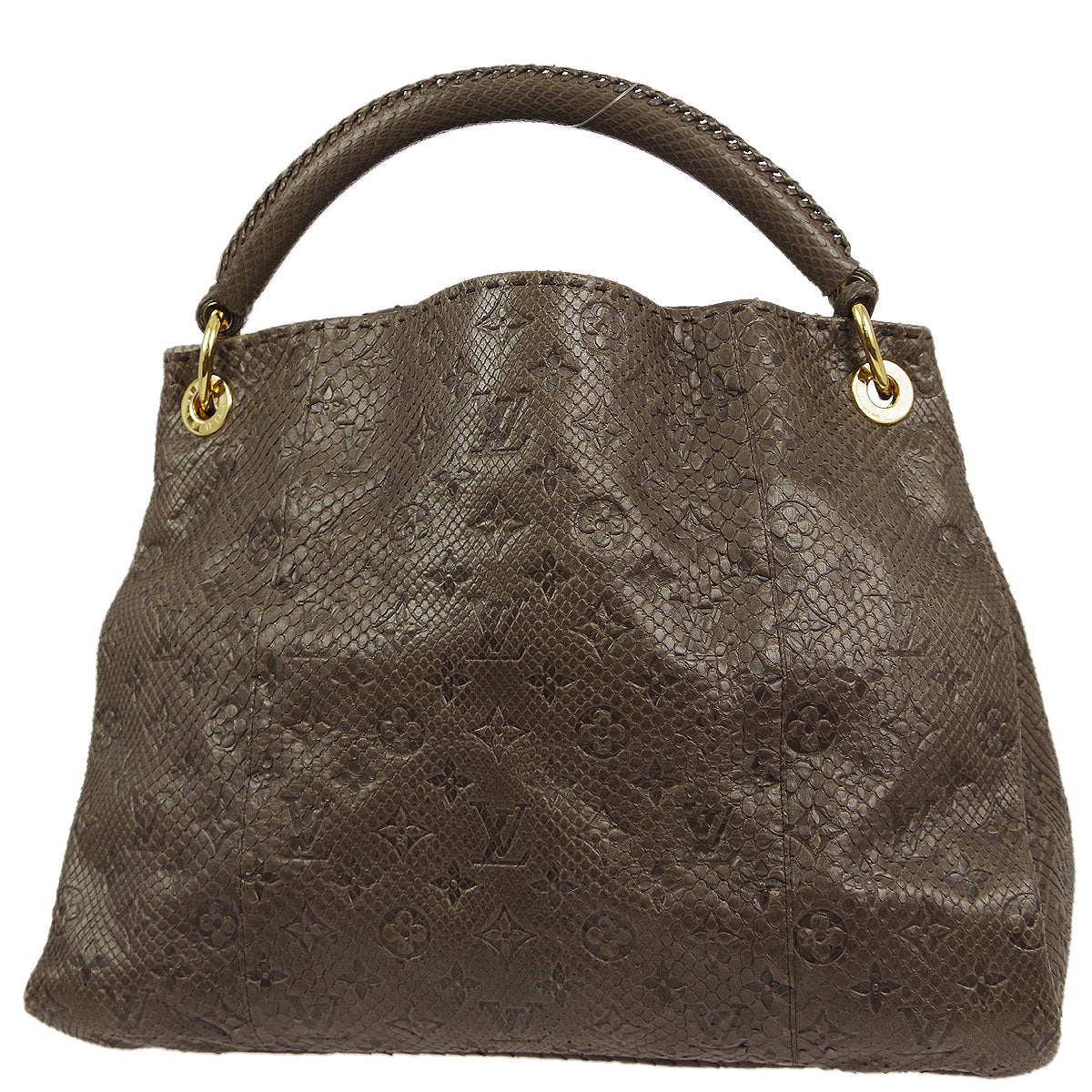 Louis Vuitton * 2010 Gris Monogram Exotic Artsy MM Hobo Handbag M90886