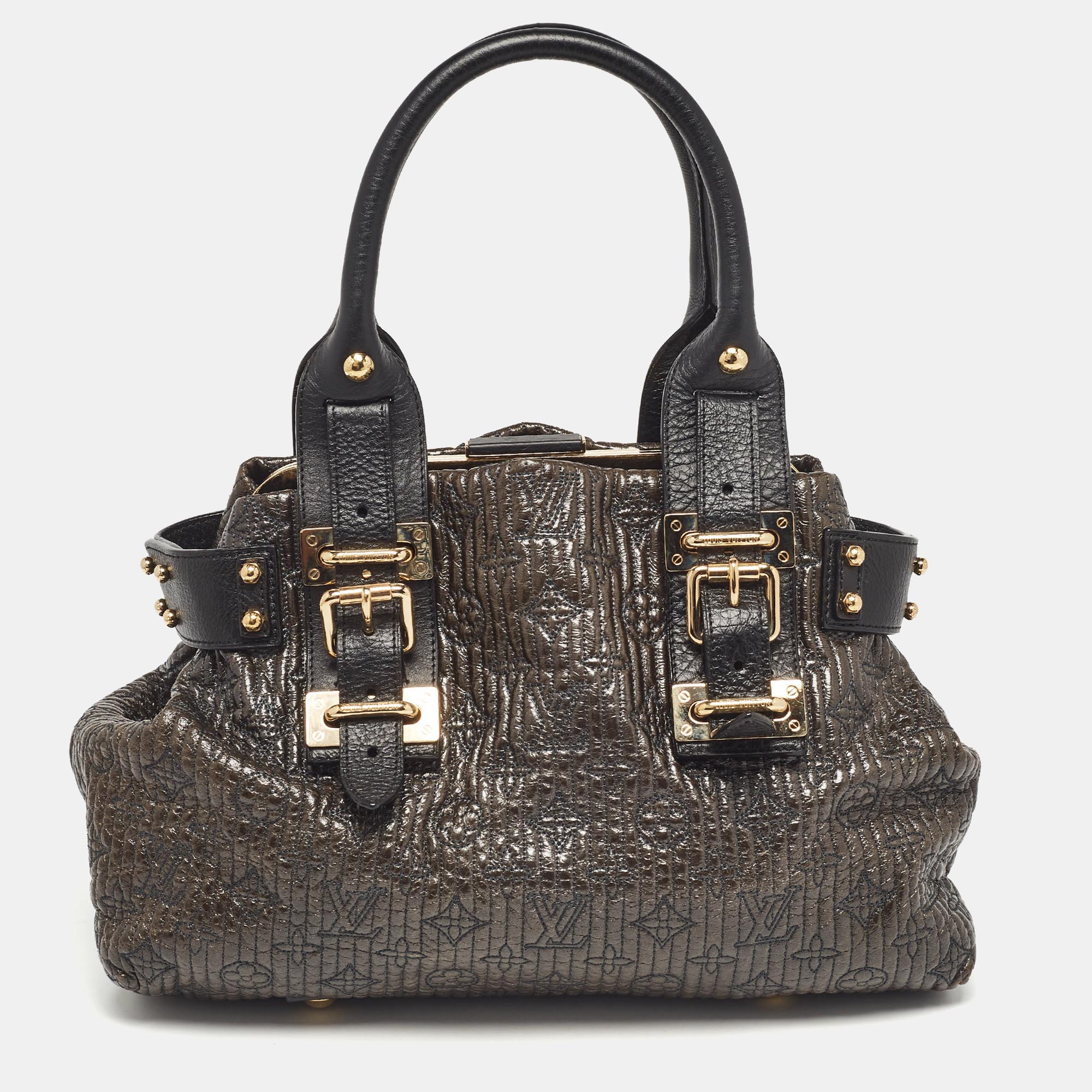 Louis Vuitton Black Monogram Motard Biker Bag..