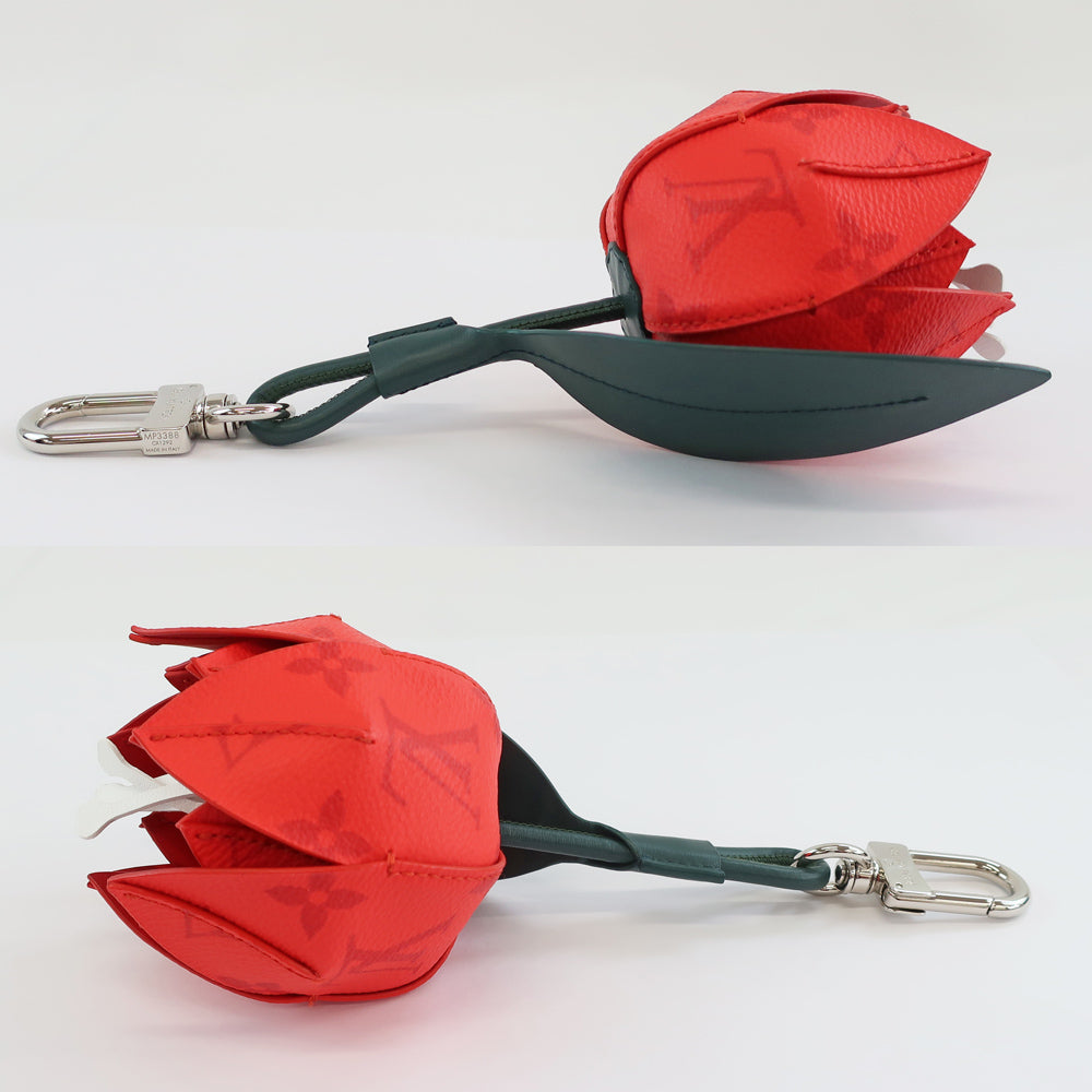 Louis Vuitton LV Vision Sac Monogram Flowers MP3388 Red Flowers Bag Charm Key Her Monogram Silver Gold
