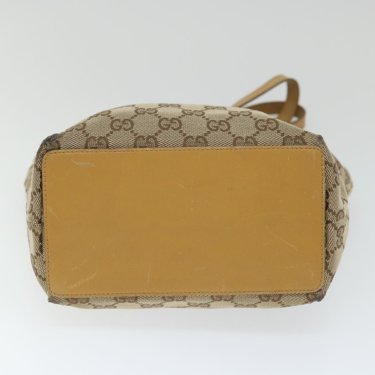 GUCCI GG Canvas Hand Bag Beige 002 1099 001998 58036