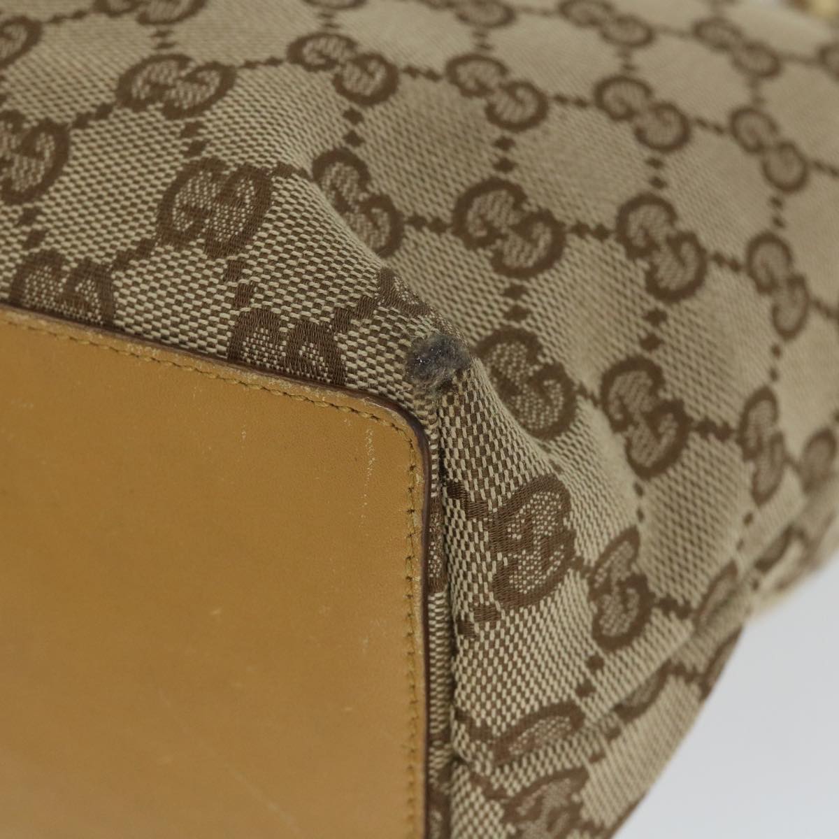 GUCCI GG Canvas Hand Bag Beige 002 1099 001998 58036