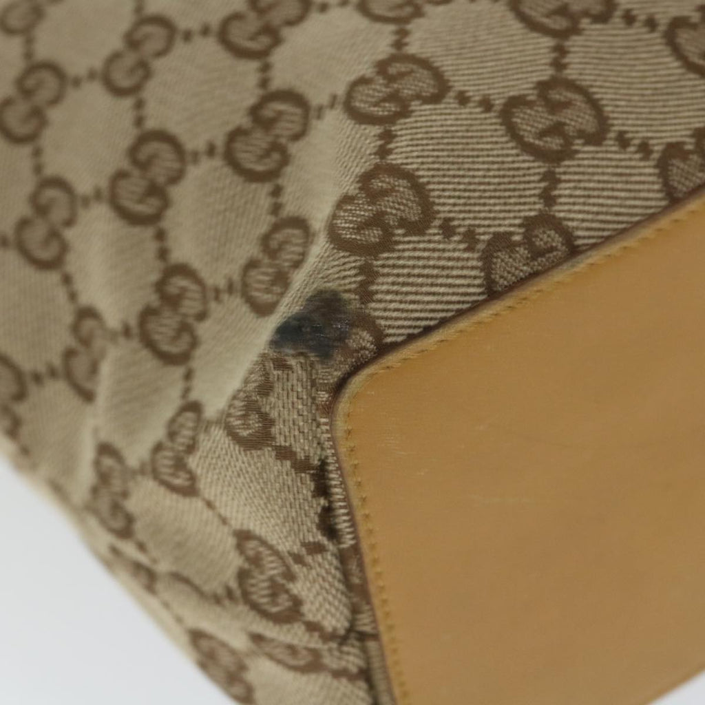 GUCCI GG Canvas Hand Bag Beige 002 1099 001998 58036