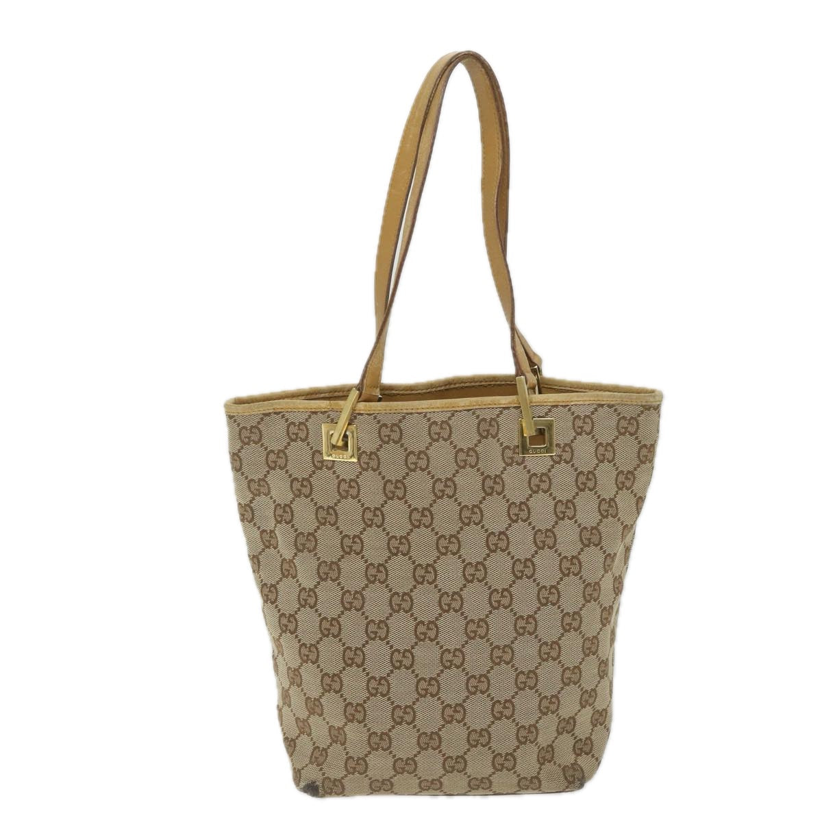 GUCCI GG Canvas Hand Bag Beige 002 1099 001998 58036
