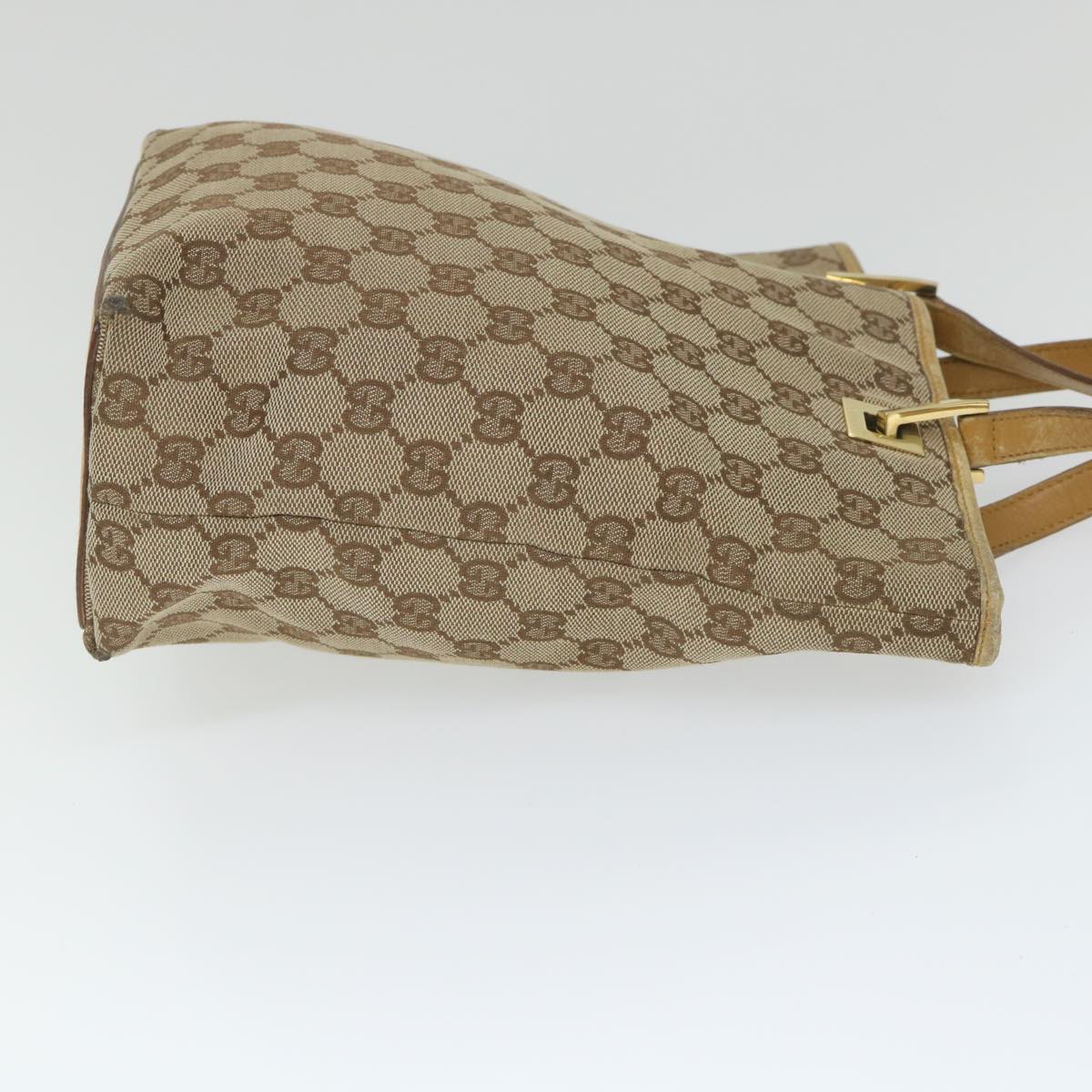 GUCCI GG Canvas Hand Bag Beige 002 1099 001998 58036