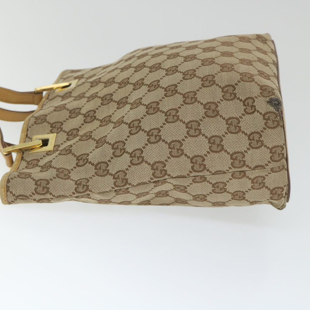 GUCCI GG Canvas Hand Bag Beige 002 1099 001998 58036