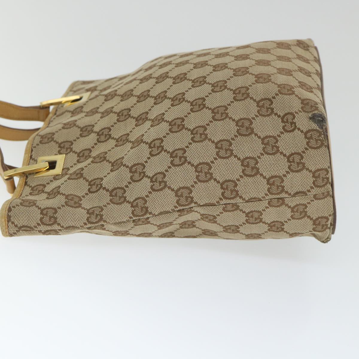 GUCCI GG Canvas Hand Bag Beige 002 1099 001998 58036