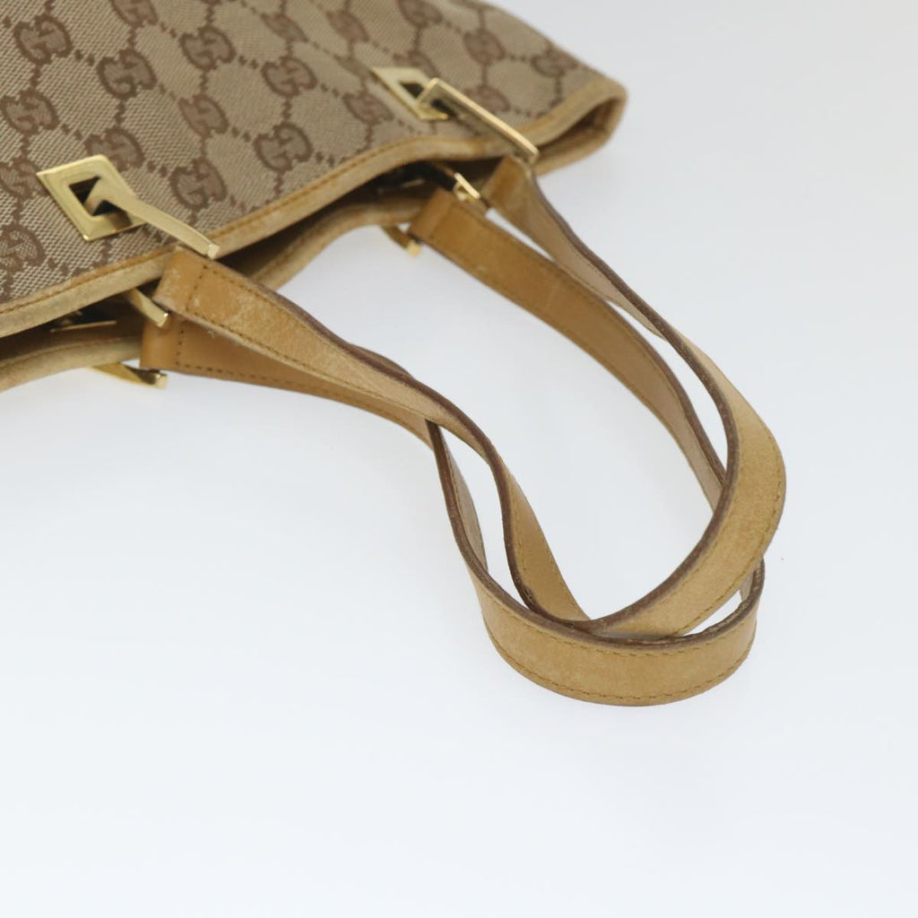 GUCCI GG Canvas Hand Bag Beige 002 1099 001998 58036