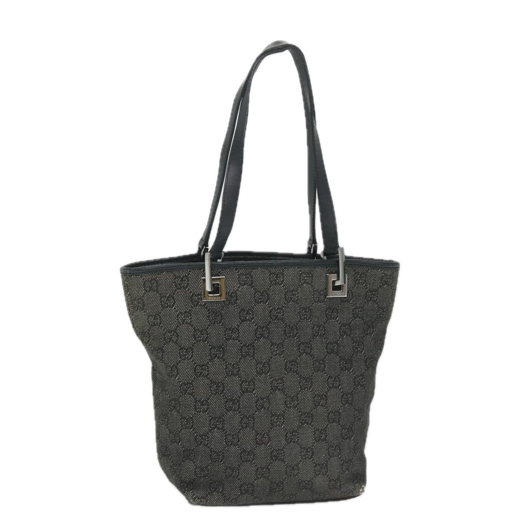GUCCI GG Canvas Hand Bag Black 31244 58037