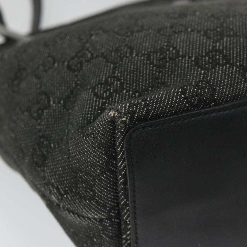 GUCCI GG Canvas Hand Bag Black 31244 58037