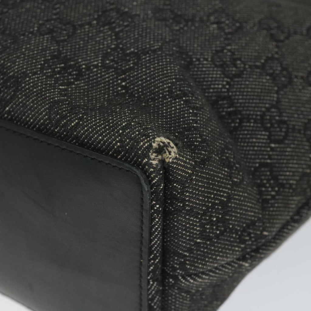 GUCCI GG Canvas Hand Bag Black 31244 58037