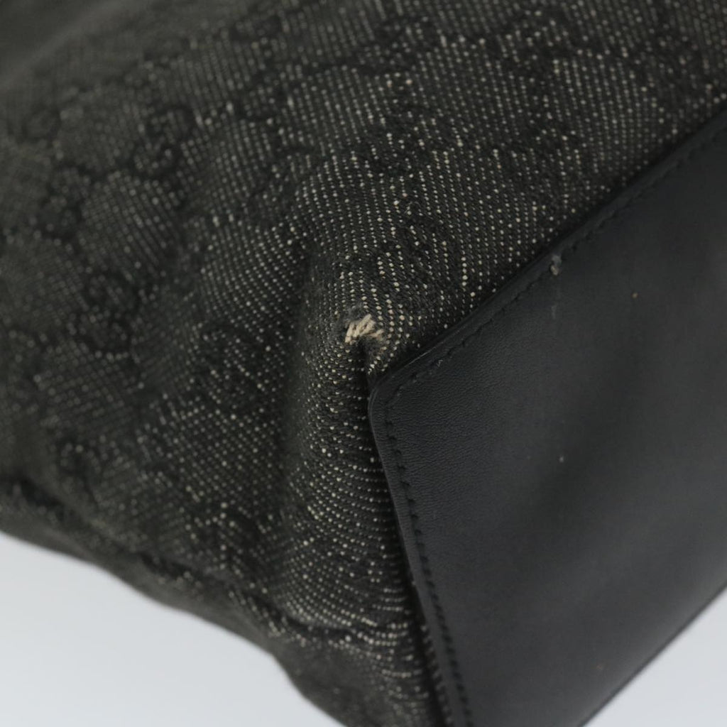 GUCCI GG Canvas Hand Bag Black 31244 58037