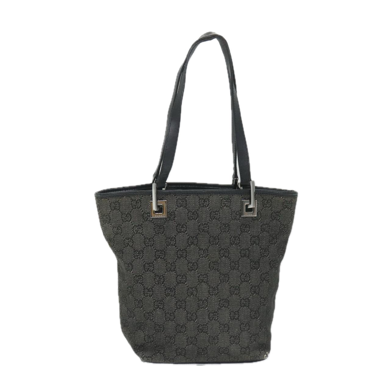 GUCCI GG Canvas Hand Bag Black 31244 58037