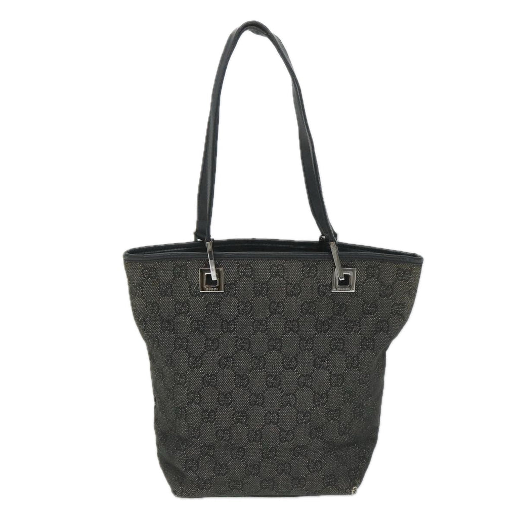 GUCCI GG Canvas Hand Bag Black 31244 58037