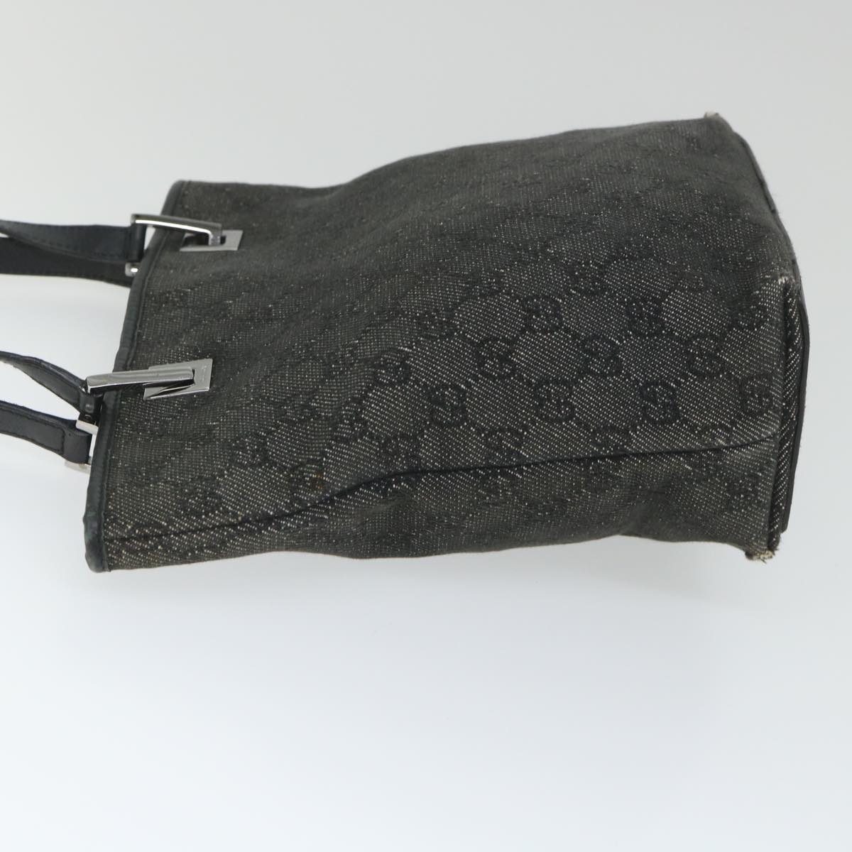 GUCCI GG Canvas Hand Bag Black 31244 58037