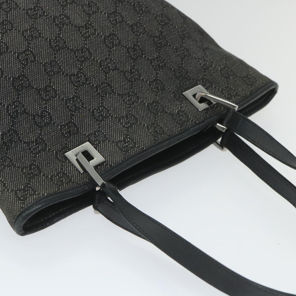 GUCCI GG Canvas Hand Bag Black 31244 58037